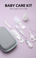 Baby Care Kit Baby Comb Nasal Aspirator Set Thermometer Care Package 8-piece Gift - Image 6