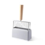 Metal Filter Cat Litter Shovel Set Pet Toilet Cleaning Scoop Poop Clean Tool Large Wooden Handle Pets Supplies - Image 4